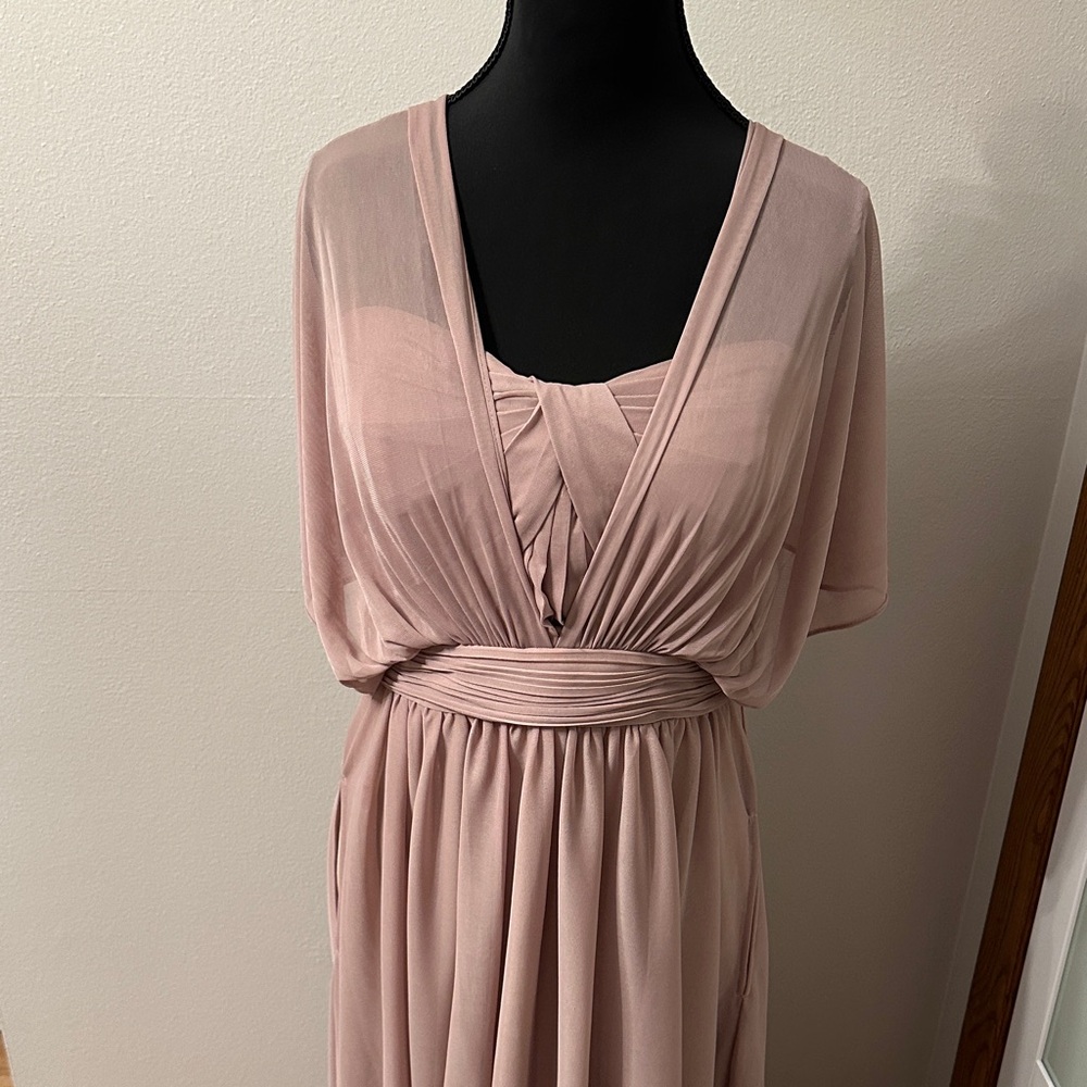 Birdy Grey Mauve multi-way Maxi Dress Bridesmaid - Picture 4 of 11